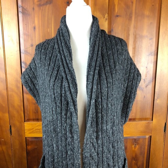 ❤️CABI COZY CHUNKY LONGLINE KNIT FRINGE OVERSIZED SWEATER VEST Timeless Cozy - Picture 5 of 12